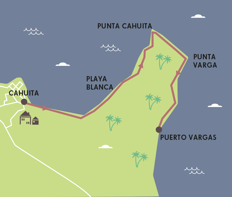 RUNNING ROUTE MAP COSTA RICA